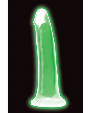 Lollicock Curve Toys Lollicock 7" Glow In The Dark Silicone Dildo - Green - Image 2