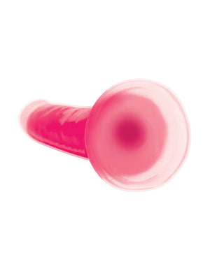 Lollicock Curve Toys Lollicock 7" Glow In The Dark Silicone Dildo - Pink - Image 5