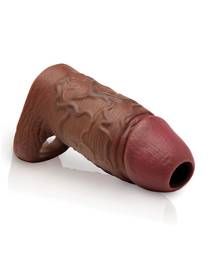 Curve Toys Jock Silicone Penis Extension Sleeve - Dark - Image 3