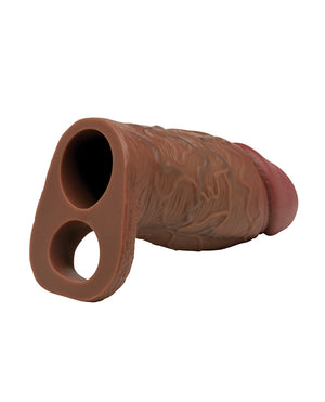 Curve Toys Jock Silicone Penis Extension Sleeve - Dark - Image 4