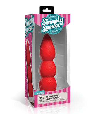 Simply Sweet Simply Sweet Strawberry Sweet Cream Premium Silicone Dildo