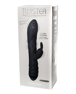 Adrien Lastic Adrien Lastic Twister Clitoral Sucker &amp; Vibrating Rabbit - Black - Image 5