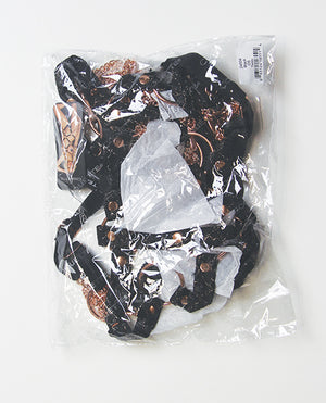 Pleasure Collection Your Command Harness Teddy w/Mini Chain Whips - Black/Rose Gold QN - Image 5