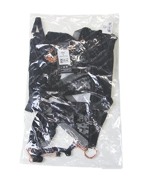 Coquette Pleasure Collection Pleasure Collection Feline Fatale Bustier &amp; G-String 2 pc Set (Stockings not Included) - Bla