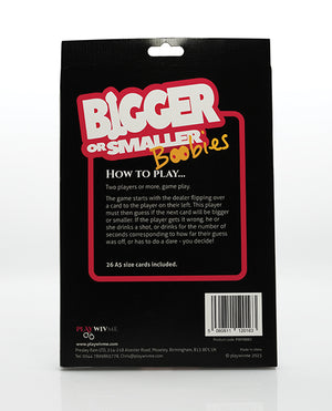 Play Wiv Me Play Wiv Me Bigger or Smaller Boobs Card Game - Image 3