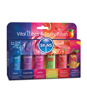 Creative Conceptions Skins Vital Lubes &amp; Fruity Tubes - 12 ml Tubes Pack of 6