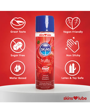 Creative Conceptions Skins Water Based Lubricant - 4.4 oz Strawberry - Image 3