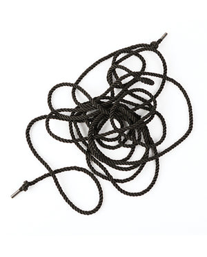 Sei Mio Knot in Control 10 m Silky Bondage Rope - Black
