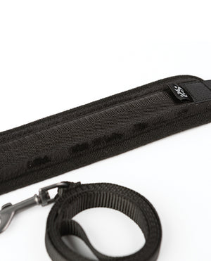 Sei Mio Take the Lead Padded Neck Collar & Leash - Black