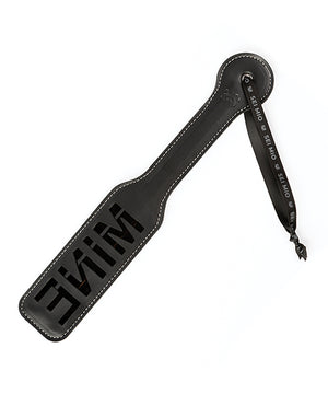 Sei Mio You're All Mine Impression Spanking Paddle - Black