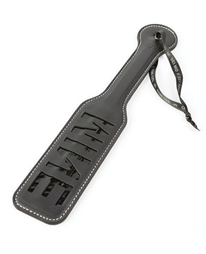 Sei Mio You're All Mine Impression Spanking Paddle - Black