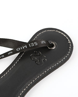 Sei Mio Roundly Chastised Broad Circular Spanking Paddle - Black