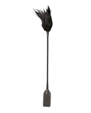 Sei Mio Slap & Tickle Dual Ended Crop & Tickler - Black - Image 2
