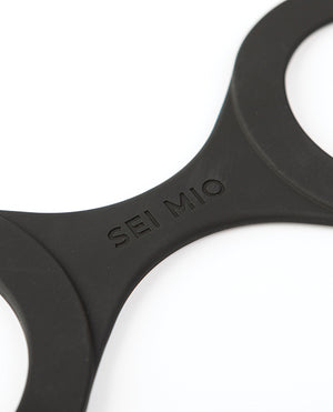 Sei Mio Handi Cuffs Super Strong Silicone Restraints - Large, Black