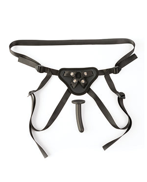 Sei Mio Sei Mio Perfectly Pegged Beginners Strap-On Harness &amp; 5" Dildo - Black