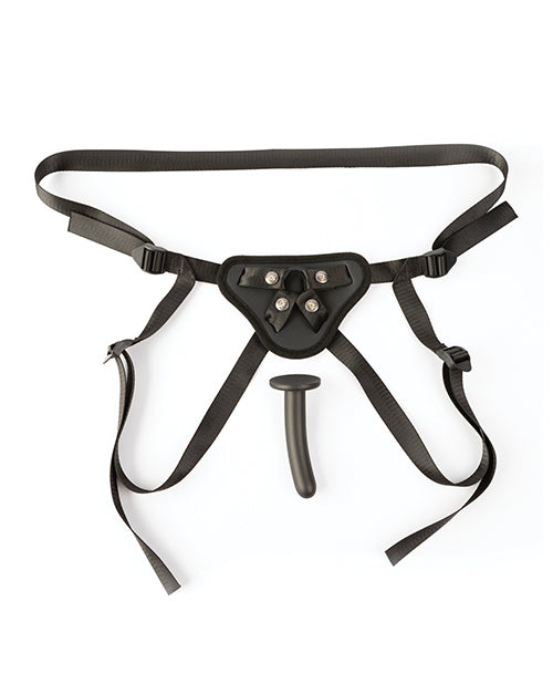 Sei Mio Sei Mio Perfectly Pegged Beginners Strap-On Harness &amp; 5" Dildo - Black