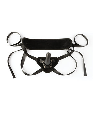 Sei Mio Cocked & Loaded Advanced Strap-On Harness & 6.5" Dildo - Black - Image 2
