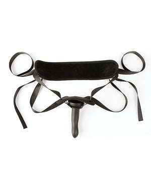Sei Mio Cocked & Loaded Advanced Strap-On Harness & 6.5" Dildo - Black - Image 3
