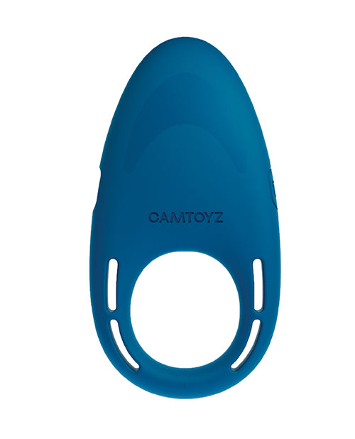 Savage Me Camtoyz Pro FlexRing Vibrating Cock Ring - Blue