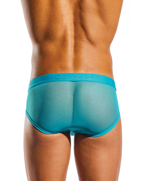 Cocksox Mesh Contour Pouch Sports Brief Tonic Blue SM - Image 3