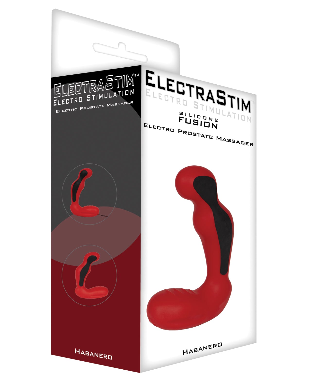ElectraStim ElectraStim Silicone Fusion Habanero Prostate Massager - Red/Black