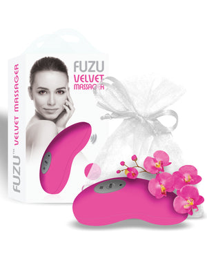 Fuzu Fuzu Velvet Massager - Neon Pink