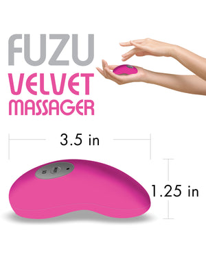 Fuzu Fuzu Velvet Massager - Neon Pink - Image 4