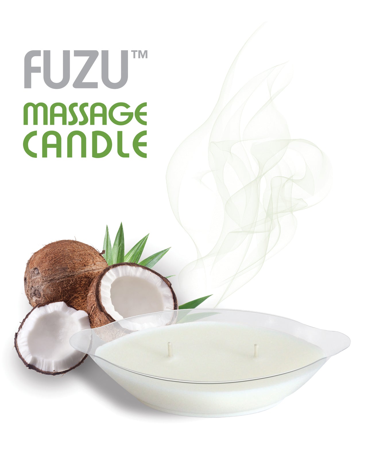 Fuzu Fuzu Massage Candle - 4 oz Coconut Passion