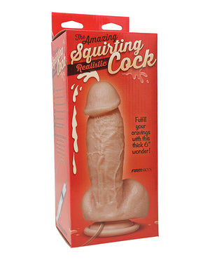 The Realistic Cock Squirting Realistic Cock w/Splooge Juice - Flesh - Image 3