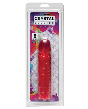 Crystal Jellies Crystal Jellies 8" Classic Dildo - Pink