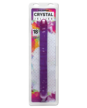 Crystal Jellies Crystal Jellies 18" Double Dong - Purple