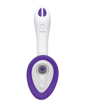 Bloom Bloom Intimate Body Automatic Vibrating Rechargeable Pump - Purple/White - Image 3