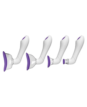 Bloom Bloom Intimate Body Automatic Vibrating Rechargeable Pump - Purple/White - Image 4