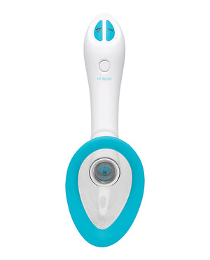Bloom Bloom Intimate Body Automatic Vibrating Rechargeable Pump - Sky Blue/White - Image 4