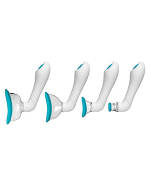Bloom Bloom Intimate Body Automatic Vibrating Rechargeable Pump - Sky Blue/White - Image 3
