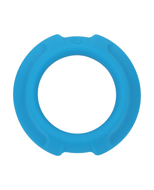 OptiMale OptiMale FlexiSteel Cock Ring - 43 mm Blue - Image 2
