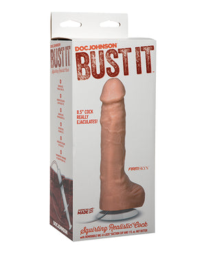 Bust It Bust It Squirting Realistic Cock w/1 oz Nut Butter - Flesh - Image 3