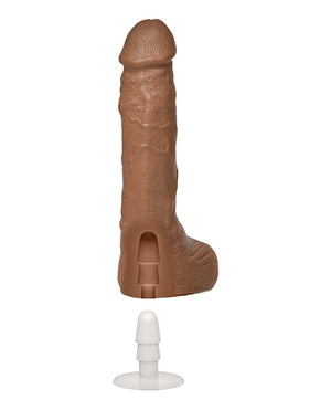 Bust It Bust It Squirting Realistic Cock w/1 oz Nut Butter - Brown - Image 3