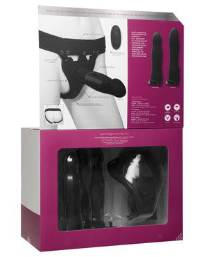 Body Extensions Body Extensions Be Naughty Vibrating 4 Piece Strap On Set - Image 4