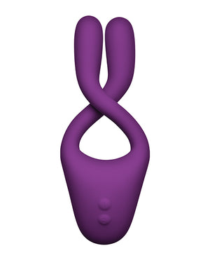 Tryst Tryst V2 Bendable Multi Zone Massager w/Remote - Purple - Image 3