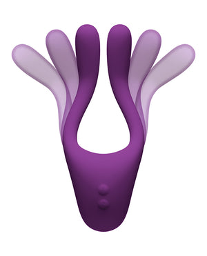 Tryst Tryst V2 Bendable Multi Zone Massager w/Remote - Purple - Image 4