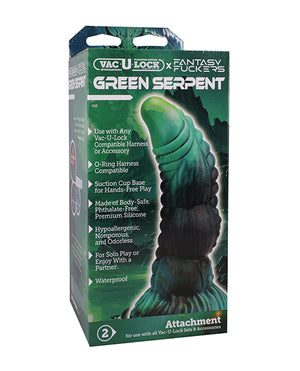 Vac-U-lock Vac-U-Lock x Fantasy Fuckers - Green Serpent - Green