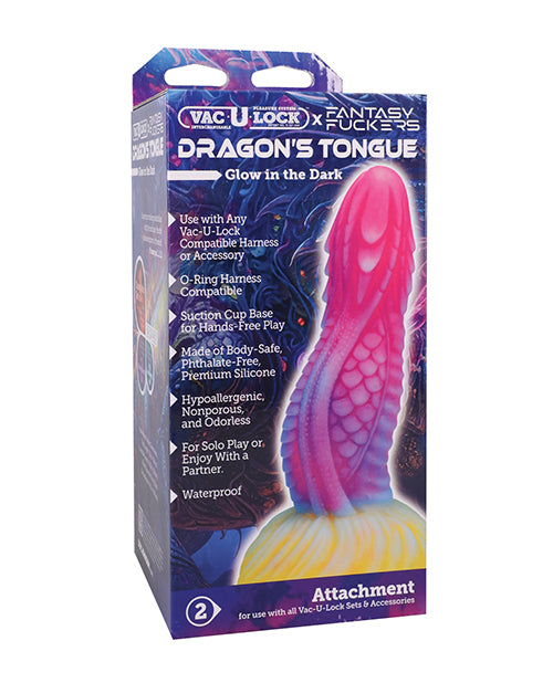 Vac-U-lock Vac-U-Lock x Fantasy Fuckers Dragon's Tongue - Multi-Colored