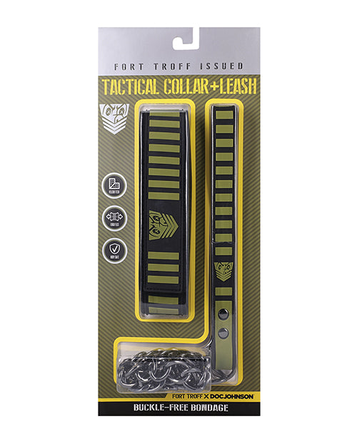 Fort Troff Fort Troff Tactical Collar &amp; Leash - Black/Green