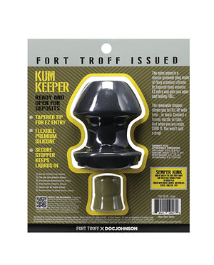 Fort Troff Fort Troff Kum Keeper Anal Plug - Large, Black - Image 2