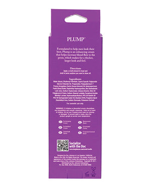 Doc Johnson Plump Enhancement Cream for Men - 2 oz Tube - Image 3
