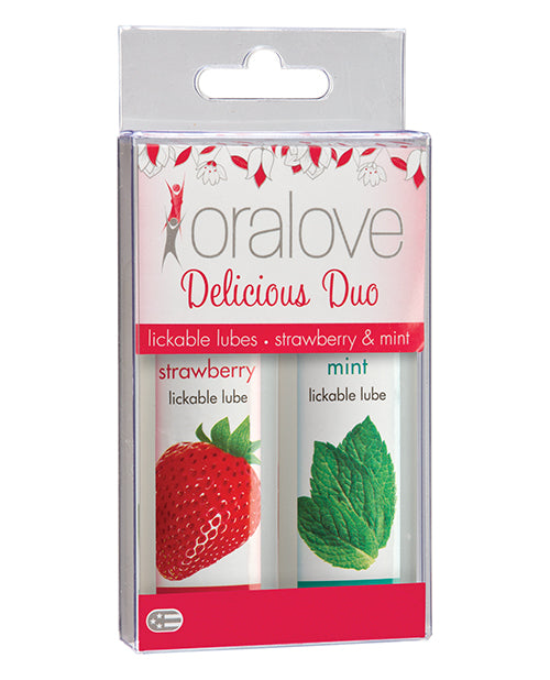 Oralove Oralove Delicious Duo Flavored Lube - Strawberry &amp; Mint