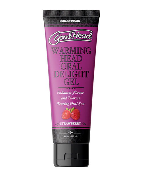 GoodHead GoodHead Warming Oral Delight Gel - 4 oz Strawberry - Image 2