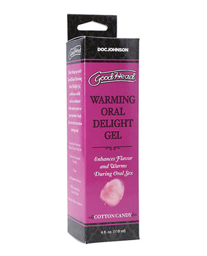 GoodHead GoodHead Warming Oral Delight Gel - 4 oz Cotton Candy