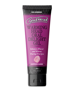 GoodHead GoodHead Warming Oral Delight Gel - 4 oz Cotton Candy - Image 2